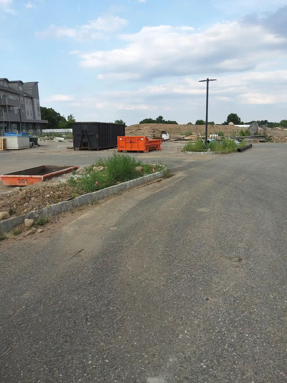 CleanSite pans at the roadside of a new development